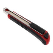 Gedore red Cuttermesser mit 5 Ersatzklingen, 9 mm breit, klein, Abbrechklingen, Metall, einhand, 145 mm lang, R93200010-2