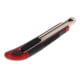 Gedore red Cuttermesser mit 5 Ersatzklingen, 9 mm breit, klein, Abbrechklingen, Metall, einhand, 145 mm lang, R93200010