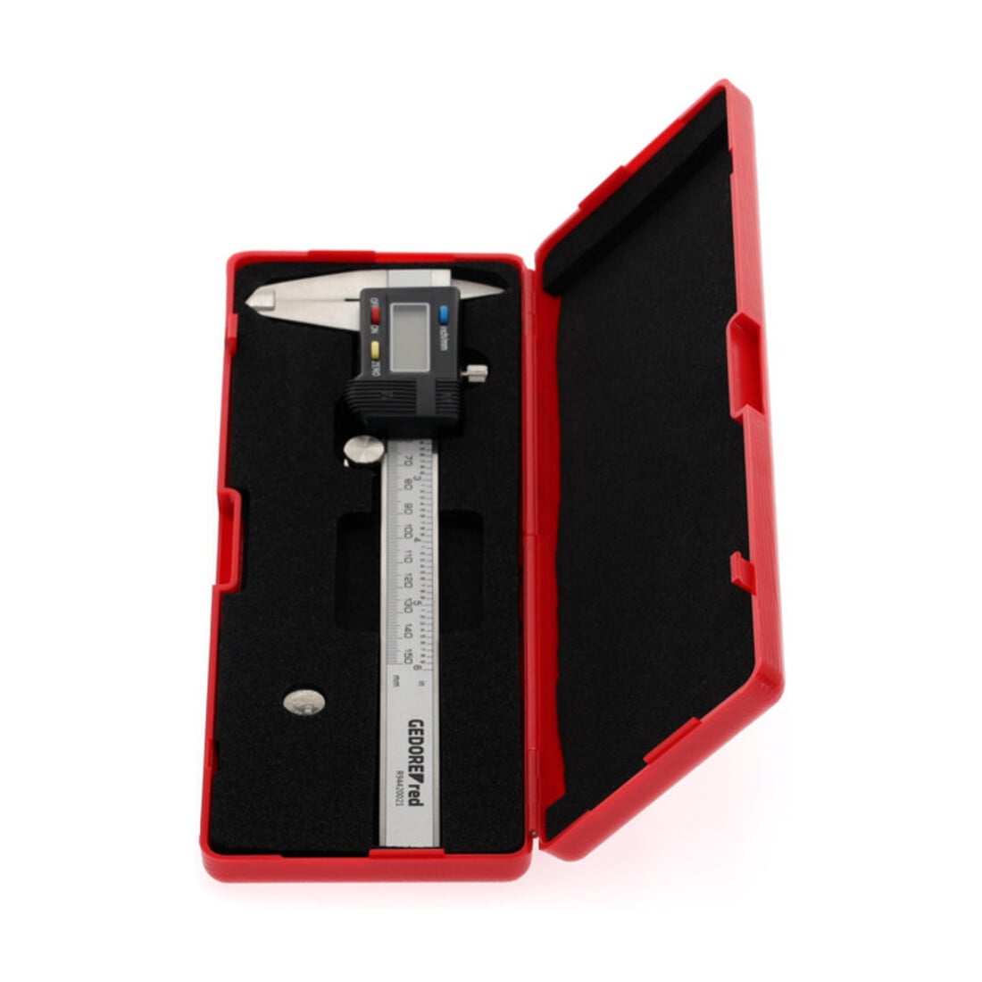 Gedore red digitaler Messschieber, mm/Zoll-Anzeige, Messbereich: 153 mm, 6", Außen-/Innen-/Stufen-/Tiefenmessung, R94420021