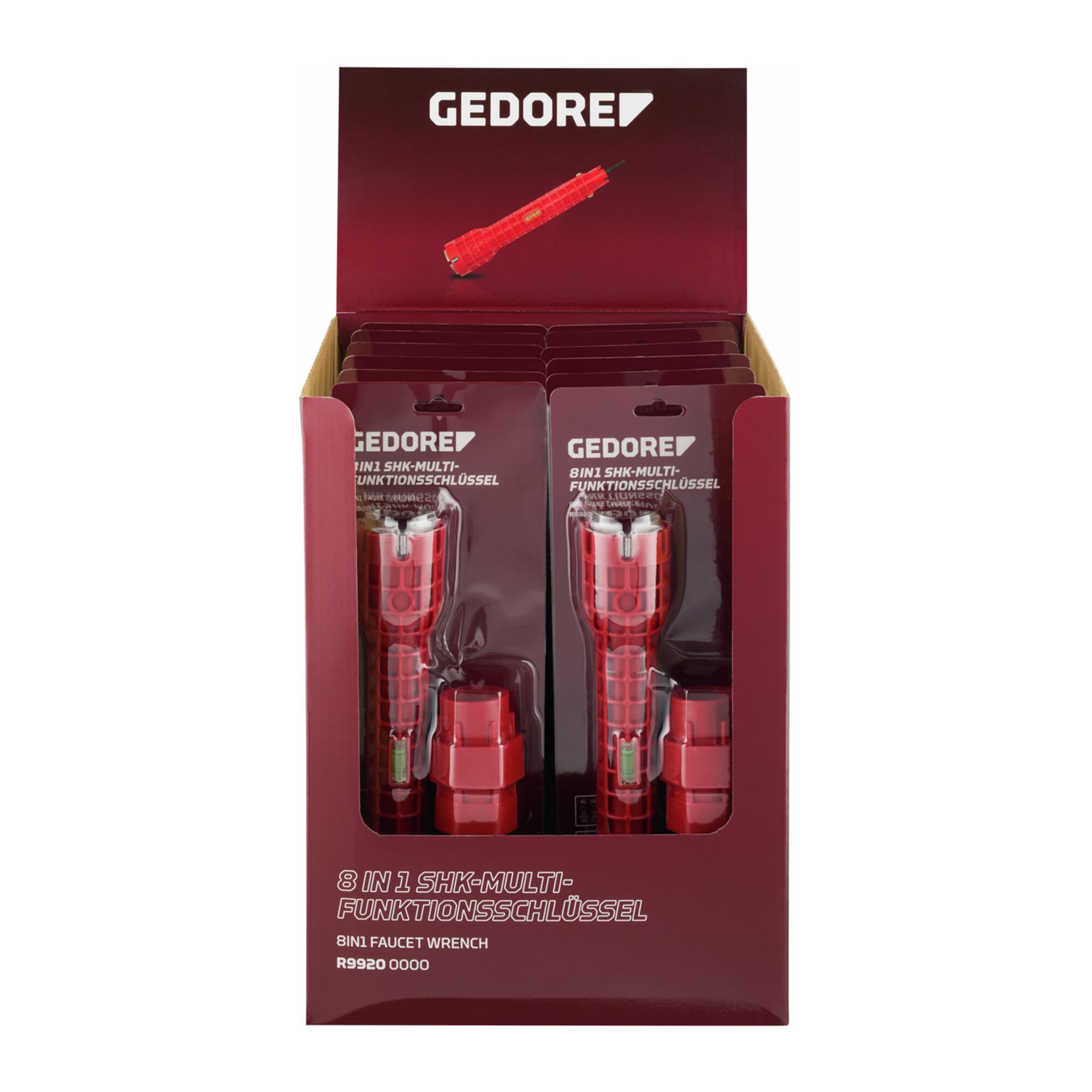 Gedore red Display 12x 8in1 SHK-Multifunktionsschlüssel