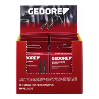 Gedore red Display Bithalter-Satz 75mm 2-teilig