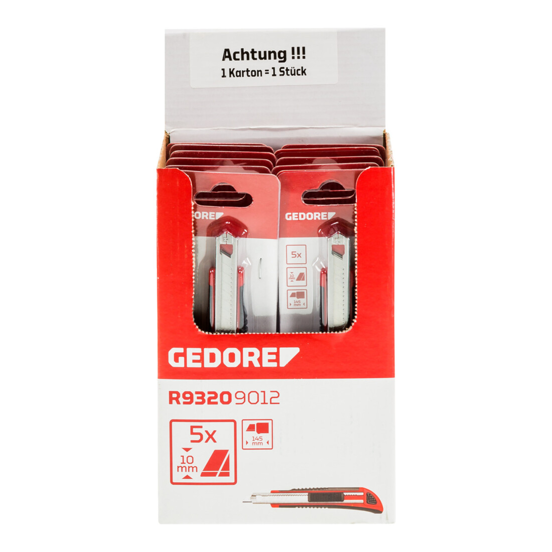 Gedore Red Display Cutter Klingen-B.10mm R93209012 10-teilig