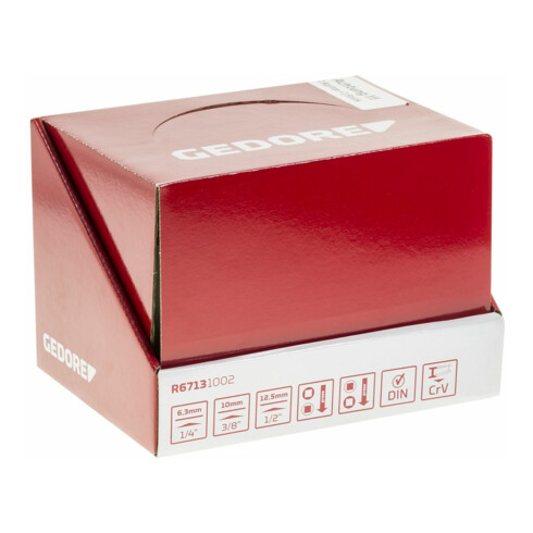 Gedore Red Display Reduzier-/Vergrößerung Adapter R67139010 10-teilig