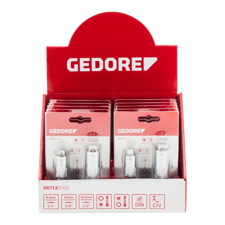 Gedore Red Display Reduzier-/Vergrößerung Adapter R67139010 10-teilig