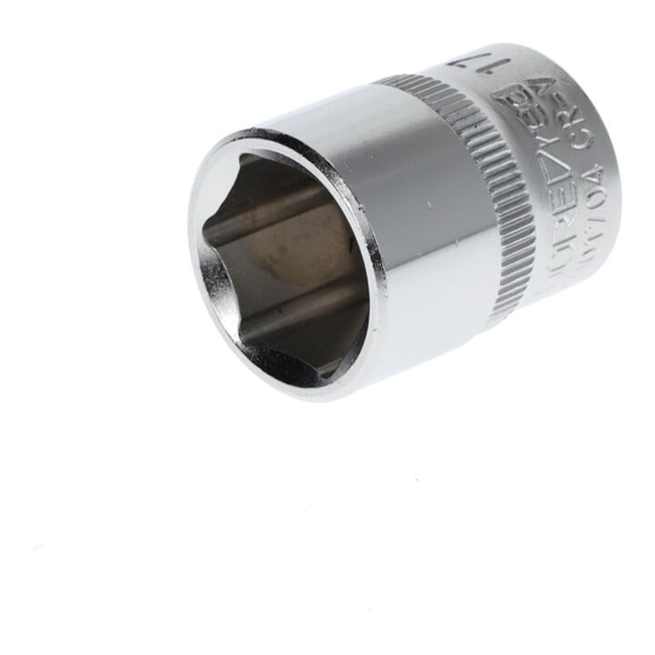 Gedore red Dop- steeksleutel inzetstuk, dop, 3/8'' 10 mm aandrijving, 6-kant, 17 mm breedte, gereedschap, R51001704, staal