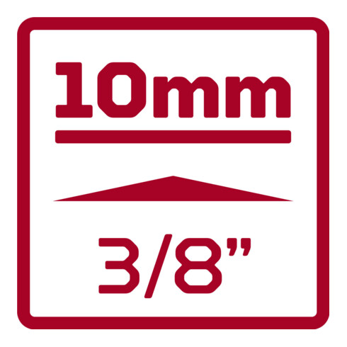 Gedore Red Dopsleutel 3/8 6-kant