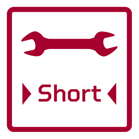 Gedore red Doppelmaulschlüssel Satz, Set 6-teilig, SW 6-17 mm, metrisch, kurz, Schraubenschlüssel Set, R05125006