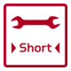 Gedore red Doppelmaulschlüssel, SW 14+15 mm, metrisch, kurz, Schraubenschlüssel, Gabelschlüssel, 150 mm lang, R05121415-3