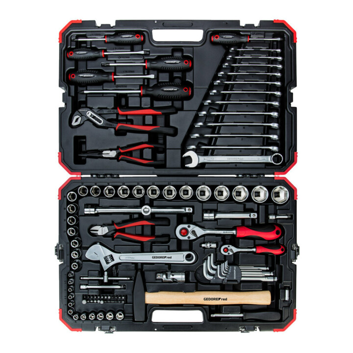 Gedore Red dopsleutelset 1/4"+1/2" 100-delig