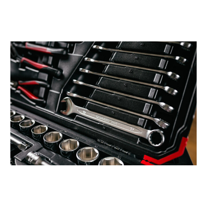 Gedore Red dopsleutelset 1/4"+1/2" 100-delig