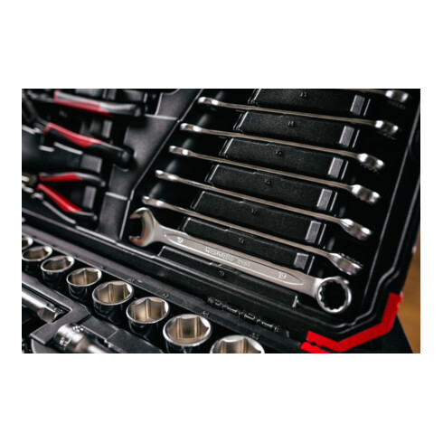 Gedore Red dopsleutelset 1/4"+1/2" 100-delig