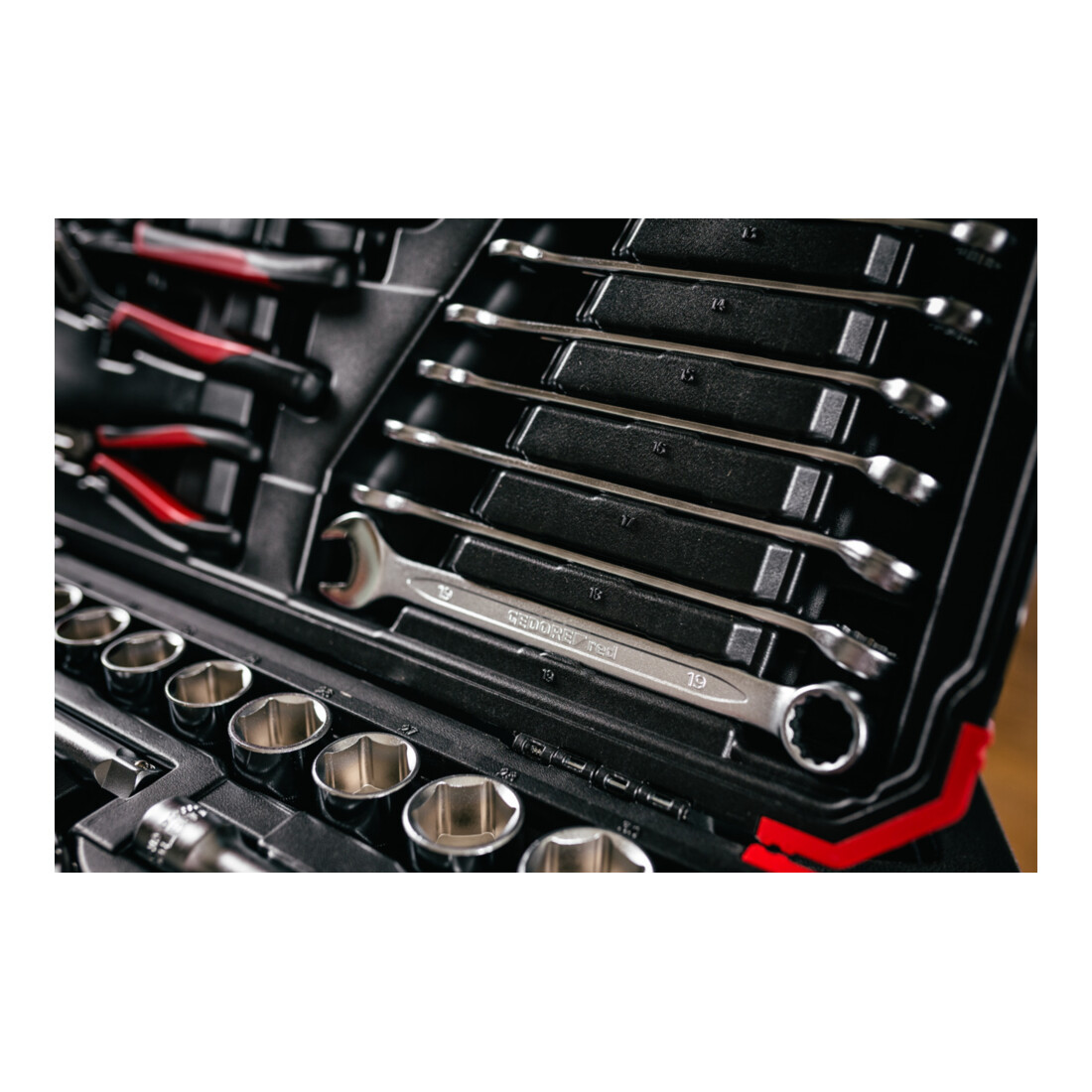 Gedore Red dopsleutelset 1/4"+1/2" 100-delig