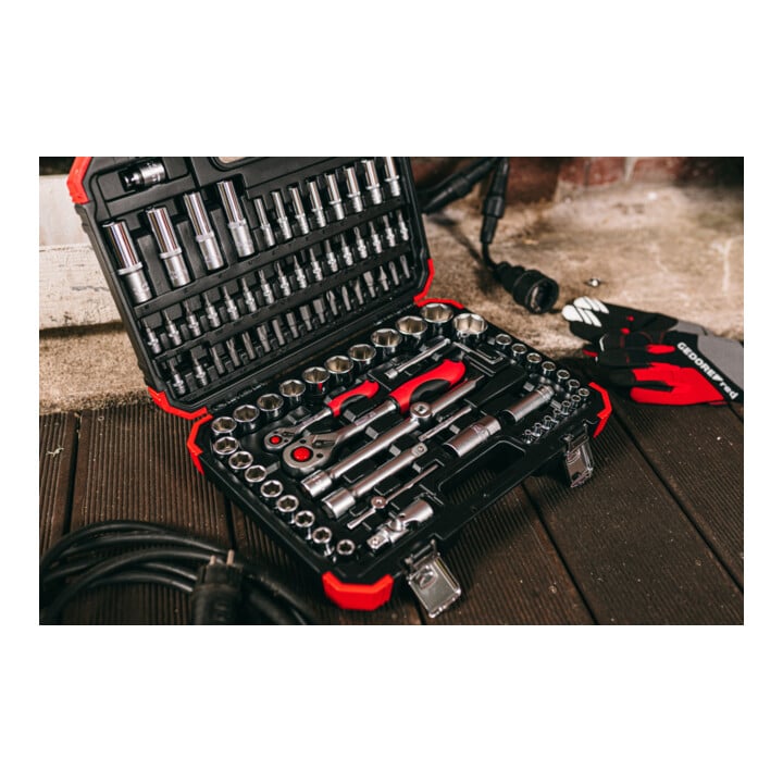 Gedore Red dopsleutelset 1/4+1/2 94-delig