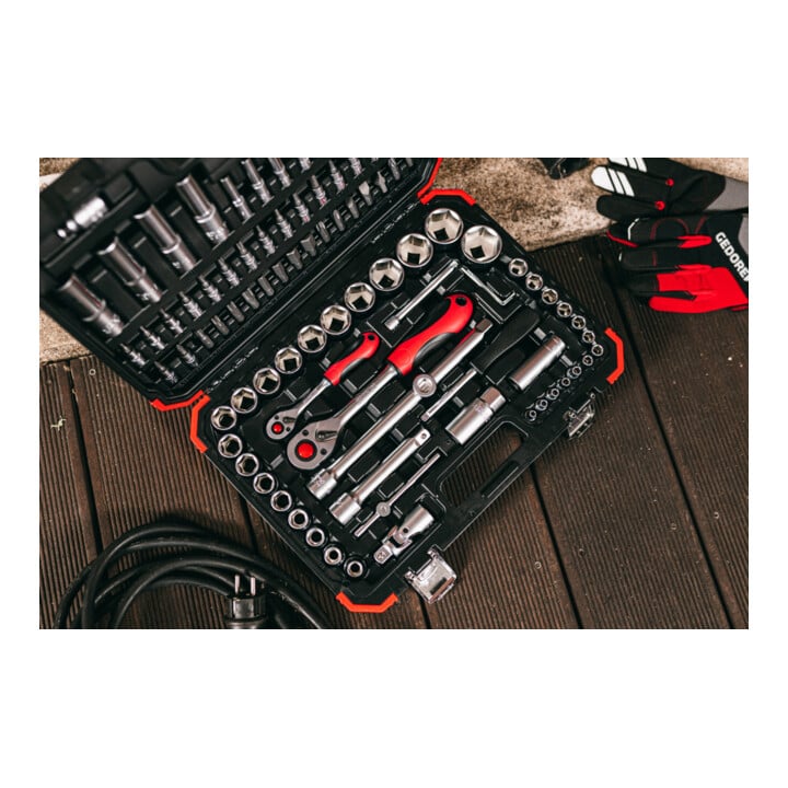 Gedore Red dopsleutelset 1/4+1/2 94-delig
