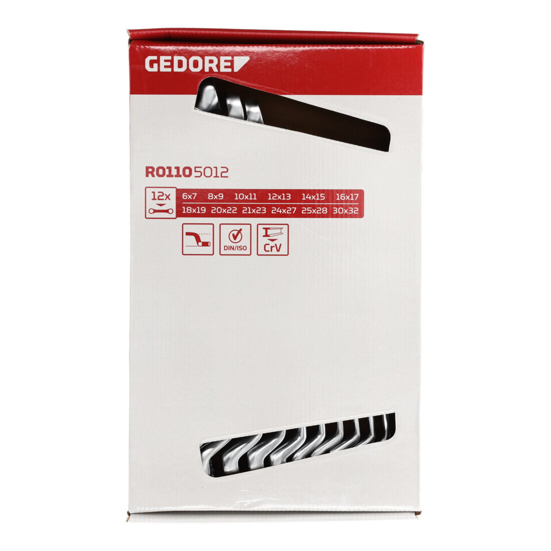 Gedore Red double ended box wrench set SW6-32mm 12 pcs