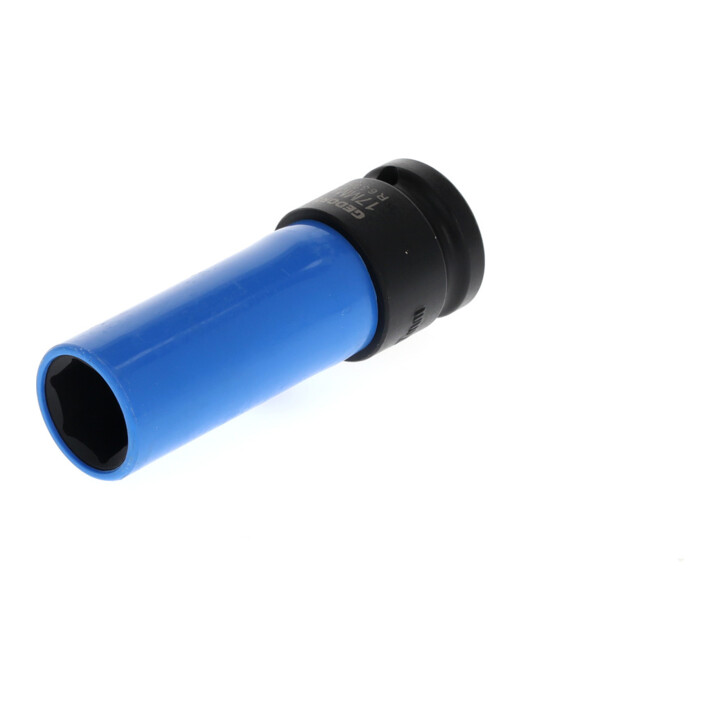 Gedore red Douille à chocs avec manchon de protection, douille 1/2" 12,5 mm, 6 pans, I 17 mm, longue, Auto/KFZ, R63041716