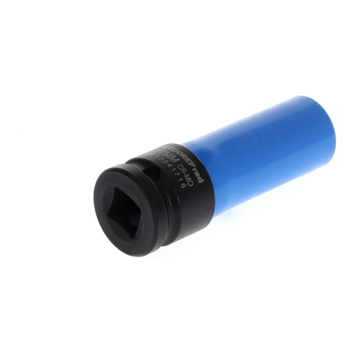 Gedore red Douille à chocs avec manchon de protection, douille 1/2" 12,5 mm, 6 pans, I 17 mm, longue, Auto/KFZ, R63041716