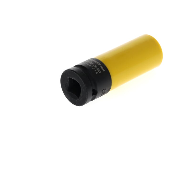 Gedore red Douille à chocs avec manchon de protection, douille 1/2" 12,5 mm, 6 pans, I19 mm, longue, Auto/KFZ, R63041916