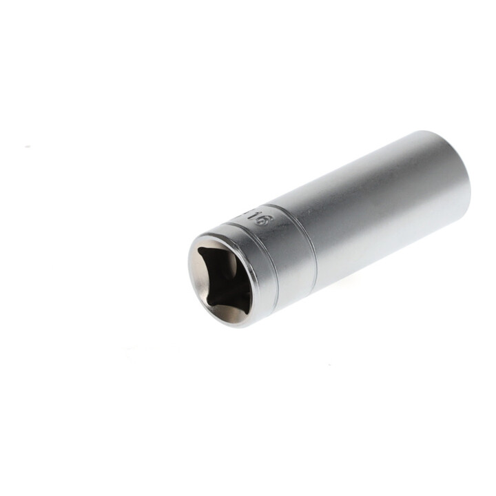 Gedore red Douille pour bougie d’allumage, 1/2" 12,5 mm, clé 16 mm, action manuelle, 65 mm de long, chromé mat, pour bougies d’allumage, R61021612