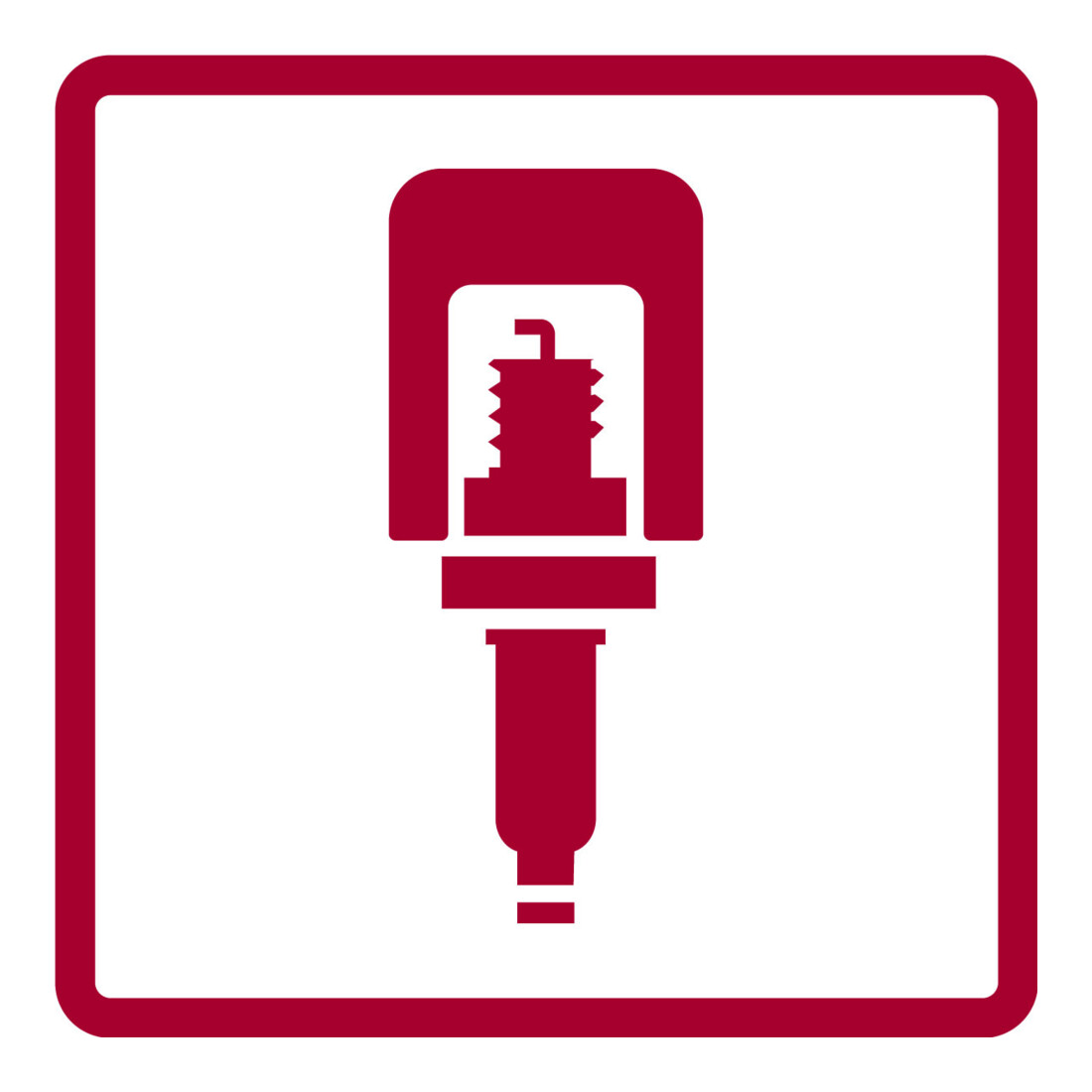 Gedore red Douille pour bougie d’allumage, 1/2" 12,5 mm, clé 16 mm, action manuelle, 65 mm de long, chromé mat, pour bougies d’allumage, R61021612