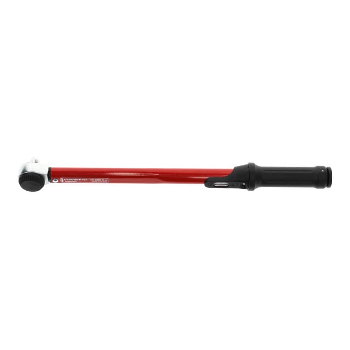 Gedore red Drehmomentschlüssel für Links- und Rechtsgewinde, 1/2 Zoll, 40-200 Nm, Stahlrohr, Rot/Schwarz