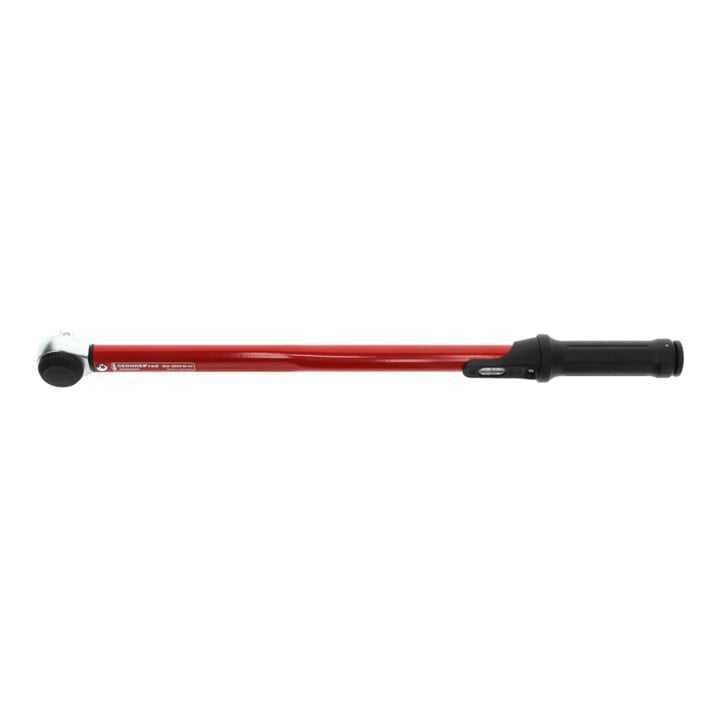 Gedore red Drehmomentschlüssel für Links- und Rechtsgewinde, 1/2 Zoll, 60-300 Nm, Stahlrohr, Rot/Schwarz