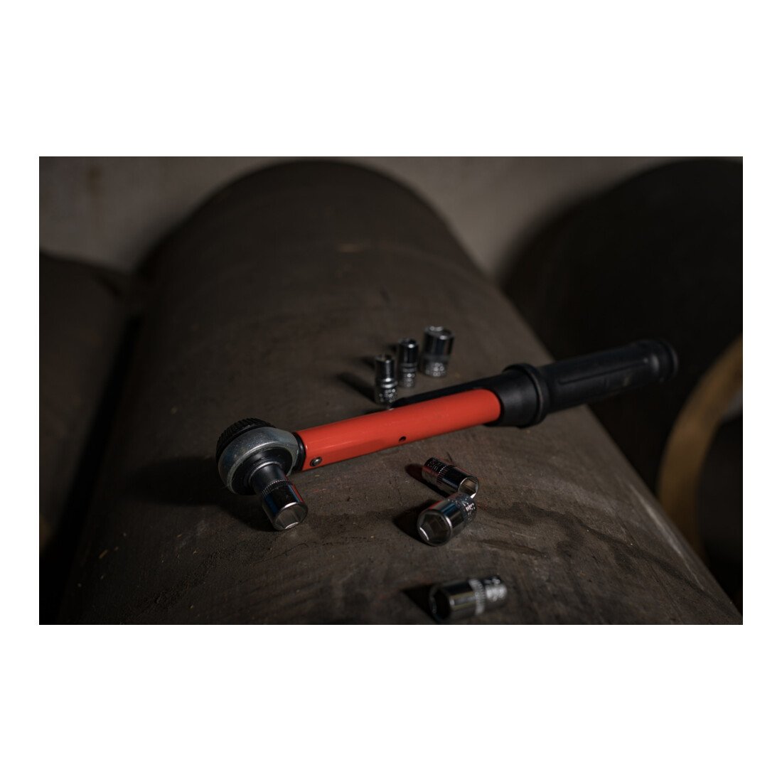 Gedore red Drehmomentschlüssel für Links- und Rechtsgewinde, 1/4 Zoll, 5-25 Nm, Stahlrohr, Rot/Schwarz
