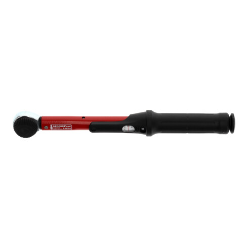 Gedore red Drehmomentschlüssel für Links- und Rechtsgewinde, 1/4 Zoll, 5-25 Nm, Stahlrohr, Rot/Schwarz