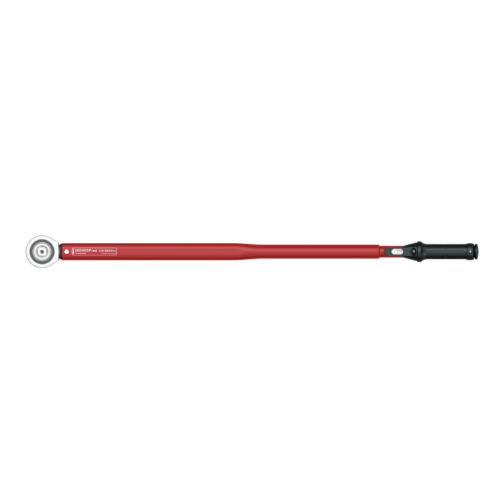 Gedore red Drehmomentschlüssel für Links- und Rechtsgewinde, 3/4 Zoll, 110-550 Nm, Stahlrohr, Rot/Schwarz