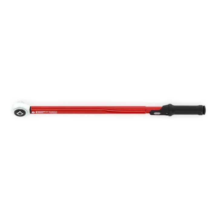 Gedore red Drehmomentschlüssel für Links- und Rechtsgewinde, 3/4 Zoll, 80-400 Nm, Stahlrohr, Rot/Schwarz