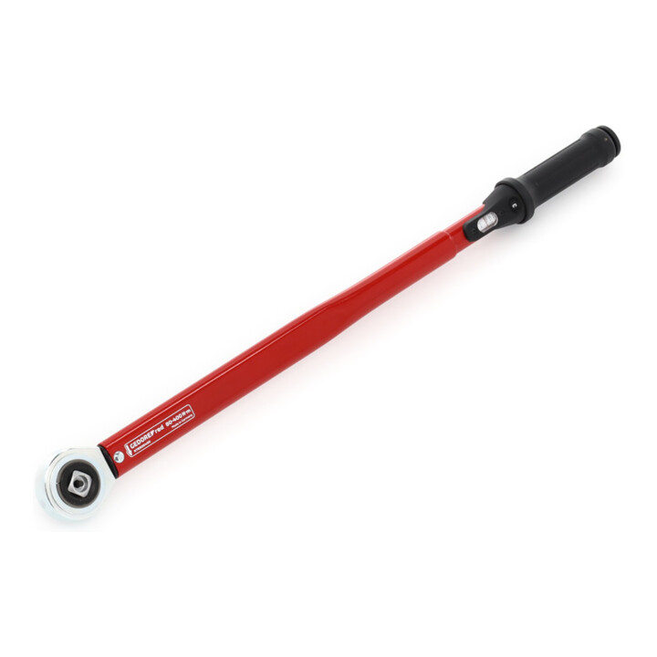 Gedore red Drehmomentschlüssel für Links- und Rechtsgewinde, 3/4 Zoll, 80-400 Nm, Stahlrohr, Rot/Schwarz