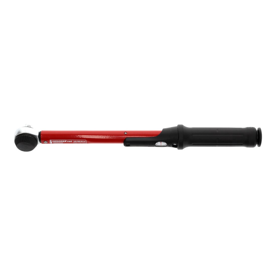 Gedore red Drehmomentschlüssel für Links- und Rechtsgewinde, 3/8 Zoll, 10-50 Nm, Stahlrohr, Rot/Schwarz