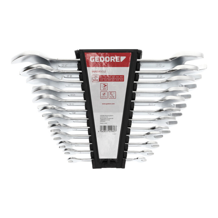 Gedore Red Dubbele Open Steeksleutelset SW 6-32mm 12dlg