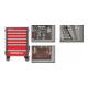 Gedore Red Ensemble d'outils dans servante WINGMAN rouge 129 pièces-1