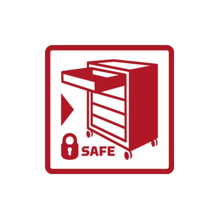 Gedore Red Ensemble d'outils dans servante WINGMAN rouge 129 pièces