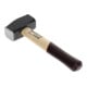 Gedore red Fäustel mit Holzgriff, 1000 g Kopfgewicht, Hammer mit Eschenstiel, Werkzeug, geschmiedet, Ringkeil, R92200040