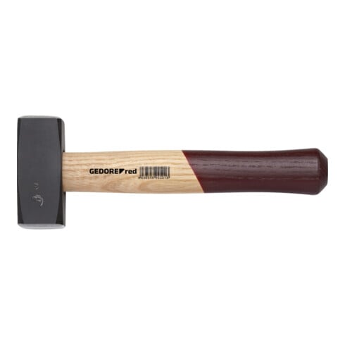 Gedore red Fäustel mit Holzgriff, 5000 g Kopfgewicht, Hammer mit Eschenstiel, Werkzeug, geschmiedet, Ringkeil, R92200083