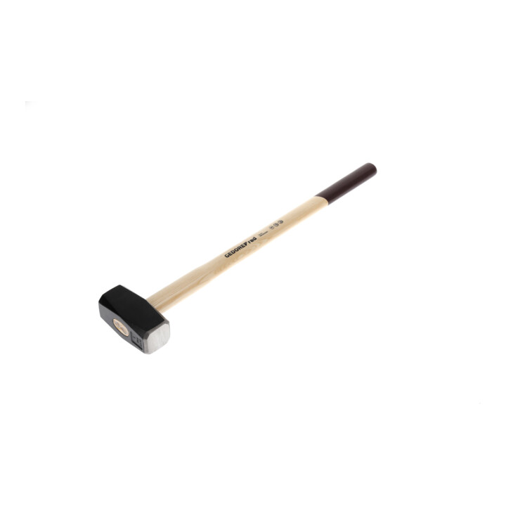 Gedore red Fäustel mit Holzgriff, 5000 g Kopfgewicht, Hammer mit Eschenstiel, Werkzeug, geschmiedet, Ringkeil, R92200083