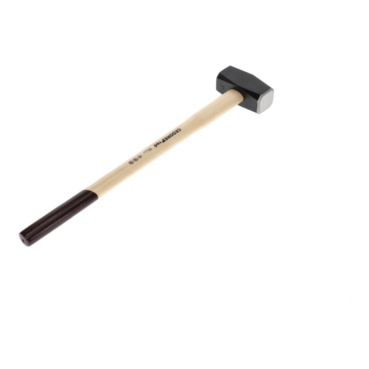 Gedore red Fäustel mit Holzgriff, 5000 g Kopfgewicht, Hammer mit Eschenstiel, Werkzeug, geschmiedet, Ringkeil, R92200083
