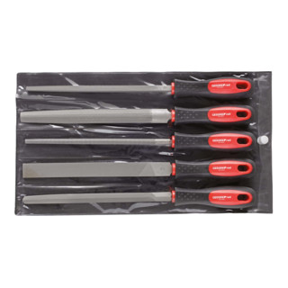 Gedore Red Feilensatz 3kt+4kt+Flach+Rund+Halb 5tlg