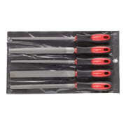 Gedore Red file set 3ct+4ct+flat+round+half 5 pcs.-1