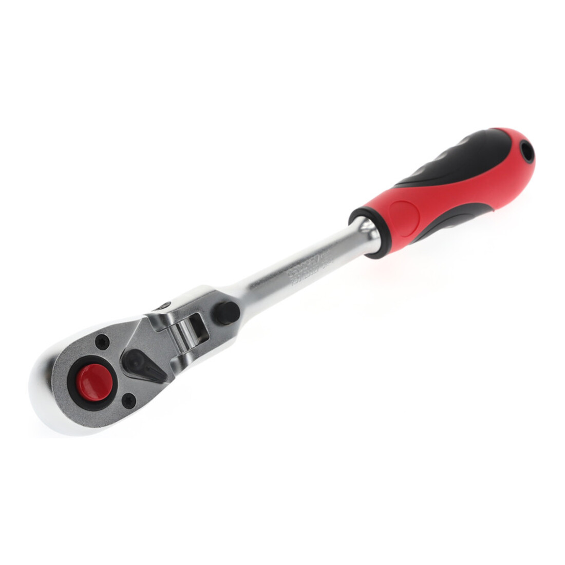 Gedore red Gelenk-Umschaltknarre mit ergonomischem 2K-Griff, Druckknopfauslösung, Feinverzahnung mit 72 Zähnen, 1/2 Zoll, Stahlrohr, Rot/Schwarz