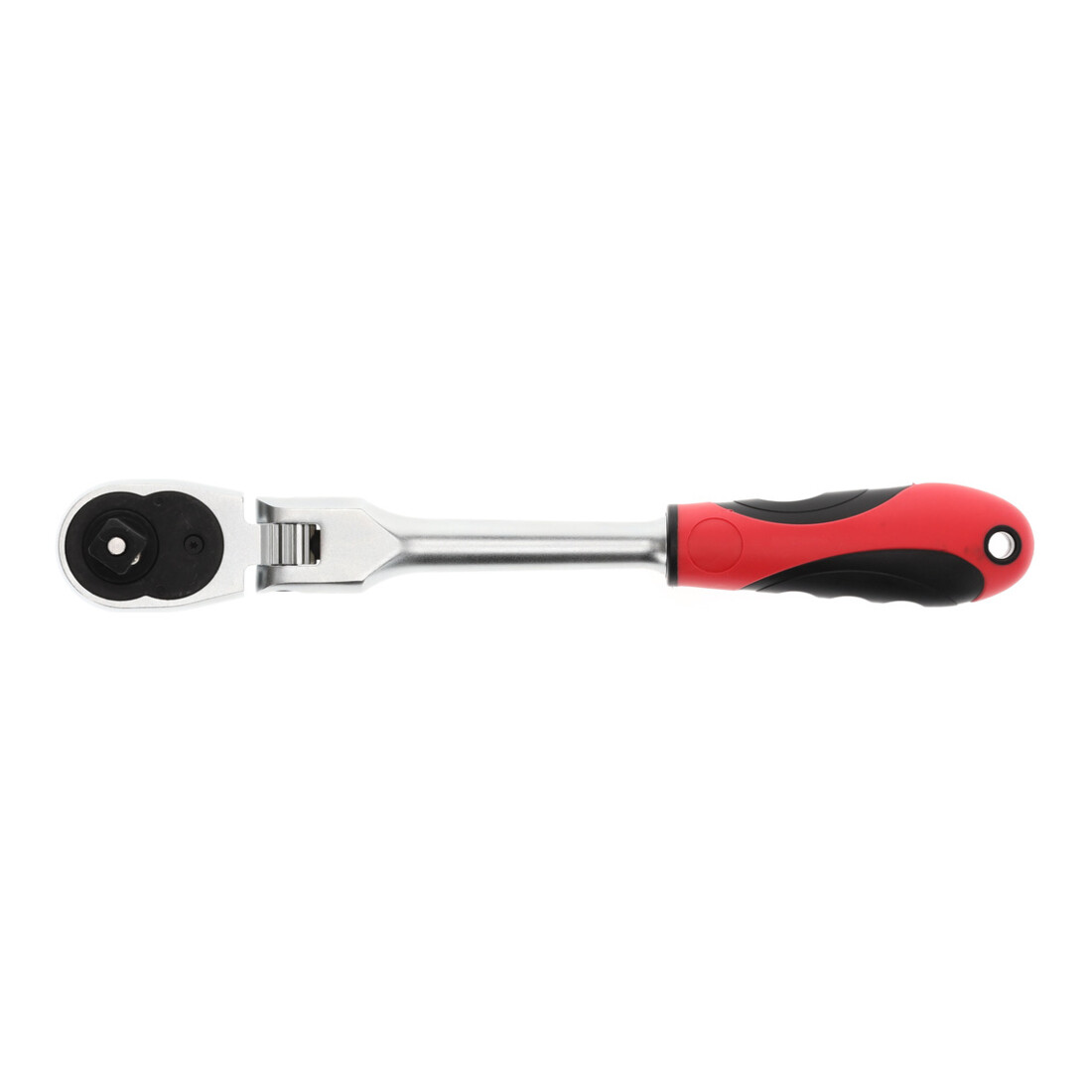 Gedore red Gelenk-Umschaltknarre mit ergonomischem 2K-Griff, Druckknopfauslösung, Feinverzahnung mit 72 Zähnen, 1/2 Zoll, Stahlrohr, Rot/Schwarz