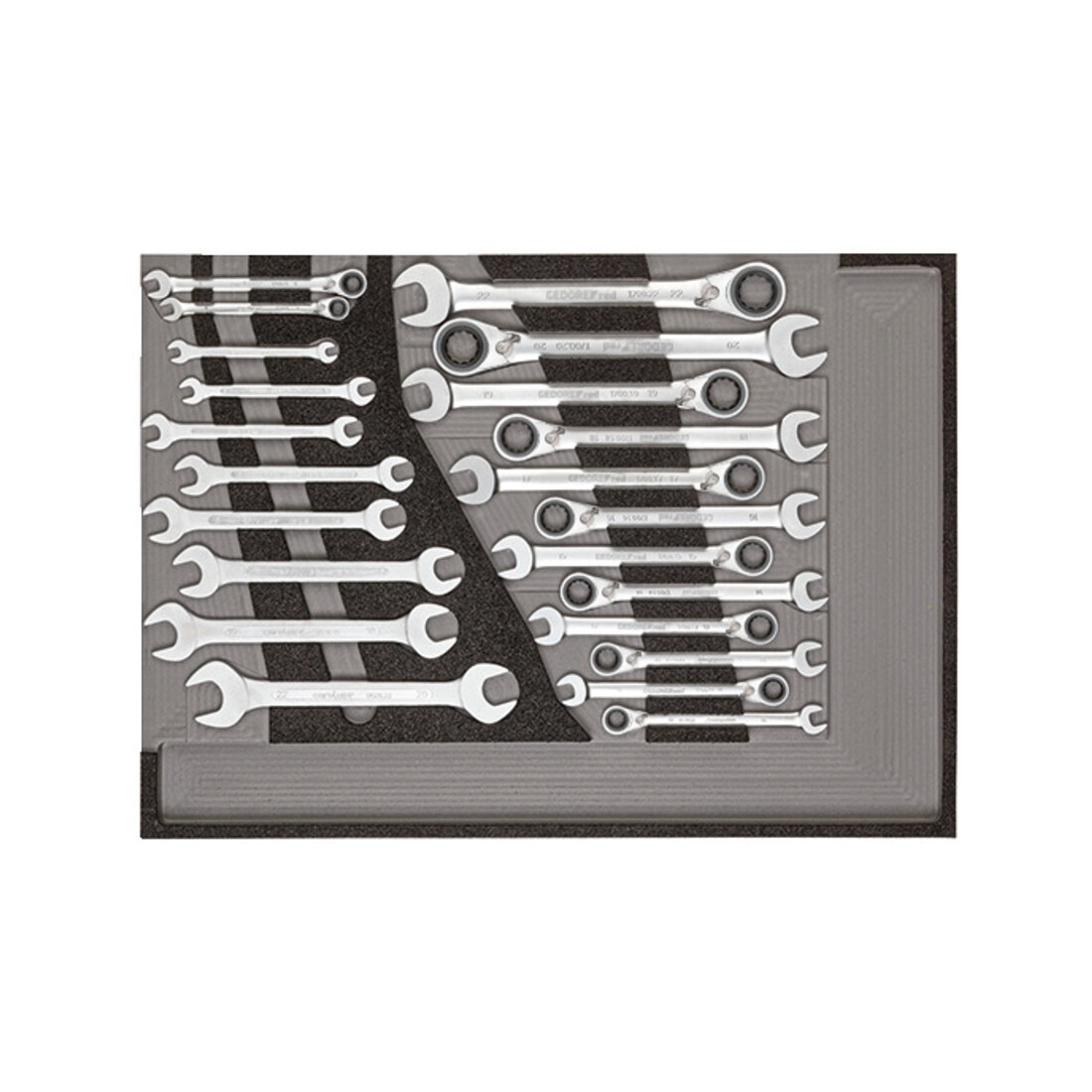 Gedore Red Gereedschapsset in werkplaatswagen MECHANIC R21560005, 129-dlg.