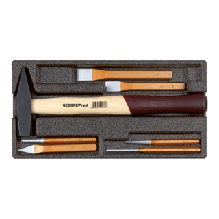Gedore Red Hammer-/Meißelsatz 2/6 CT-Modul 7tlg