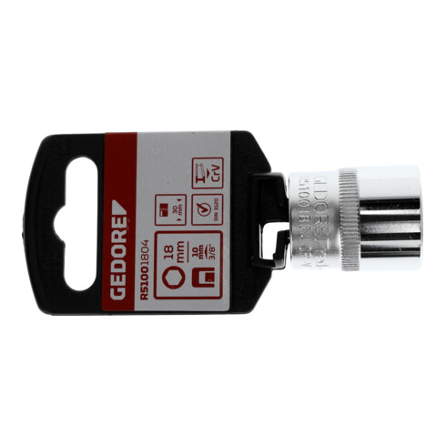 Gedore Red Inserto chiave a bussola 3/8 6 punte