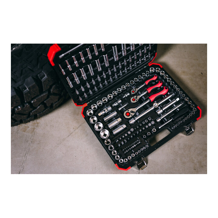 Gedore Red Jeu de clés à douilles 1/4+3/8+1/2 172pcs.
