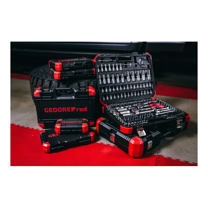 Gedore Red Jeu de clés à douilles 1/4+3/8+1/2 172pcs.