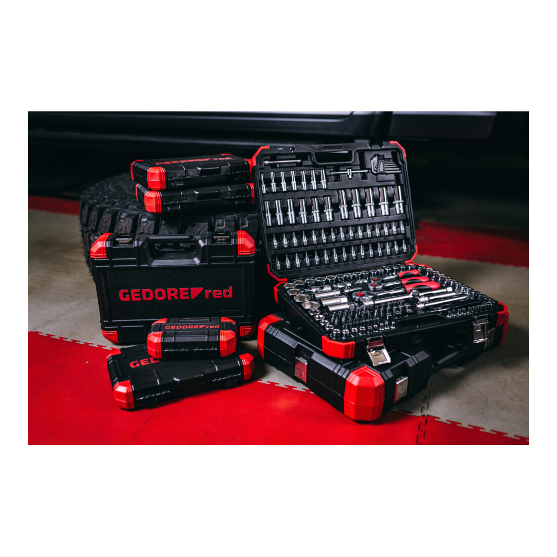 Gedore Red Jeu de clés à douilles 1/4+3/8+1/2 172pcs.