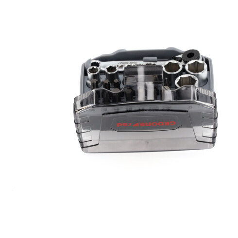 Gedore red Jeu de cliquets à embouts, 23 pièces, avec porte-embouts et embouts de tournevis, 1/4", 6,3 mm, R49005023